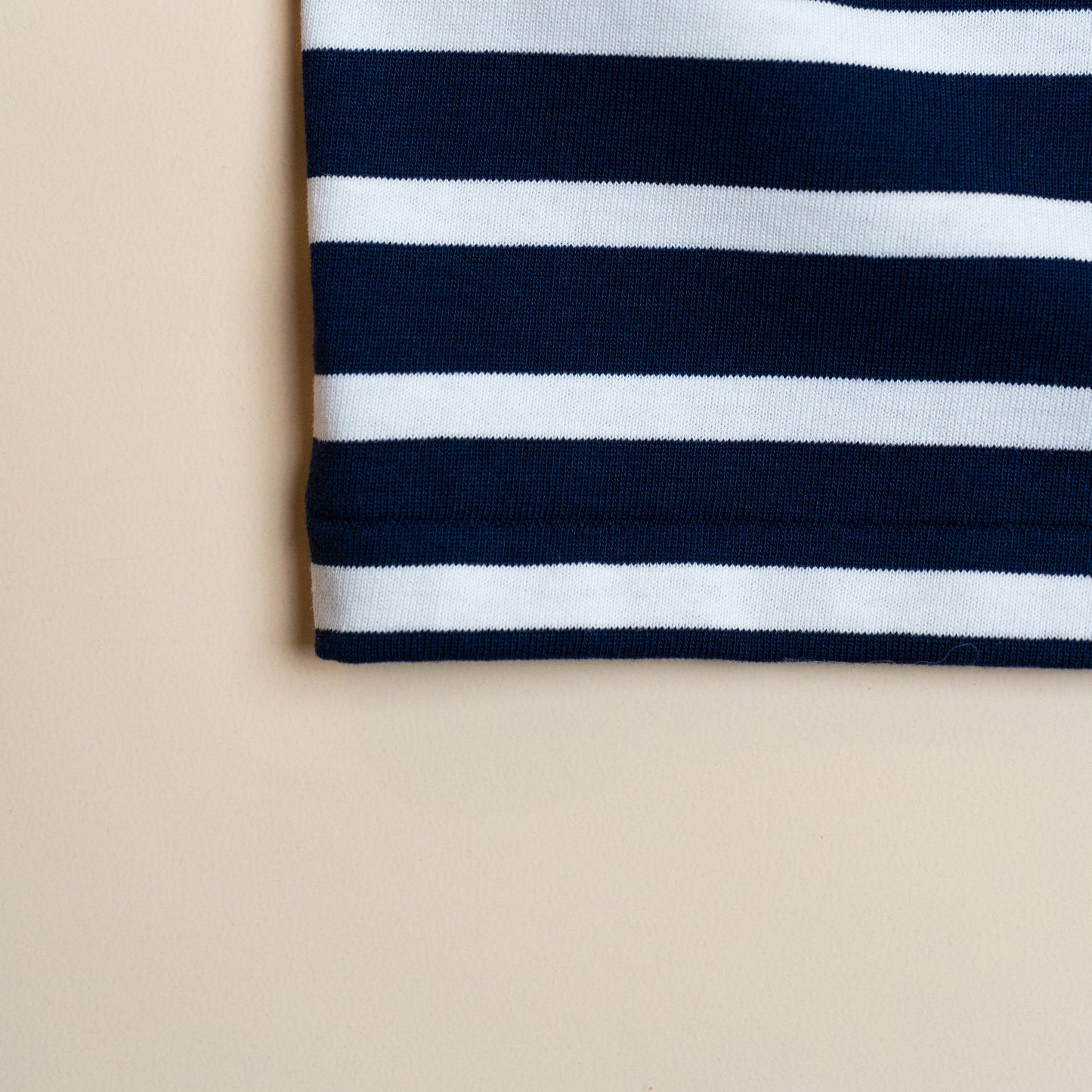 BRETON SHIRT "GERALD" NAVY × WHITE BORDER S/S