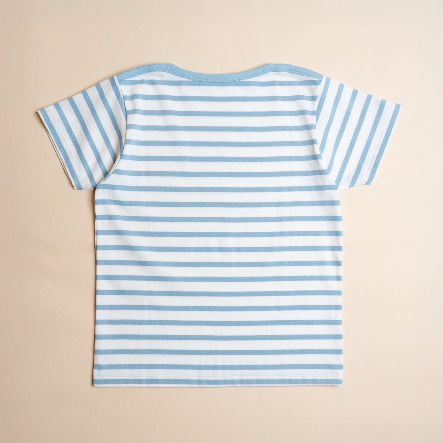 BRETON SHIRT "GERALD" SAX × WHITE BORDER S/S