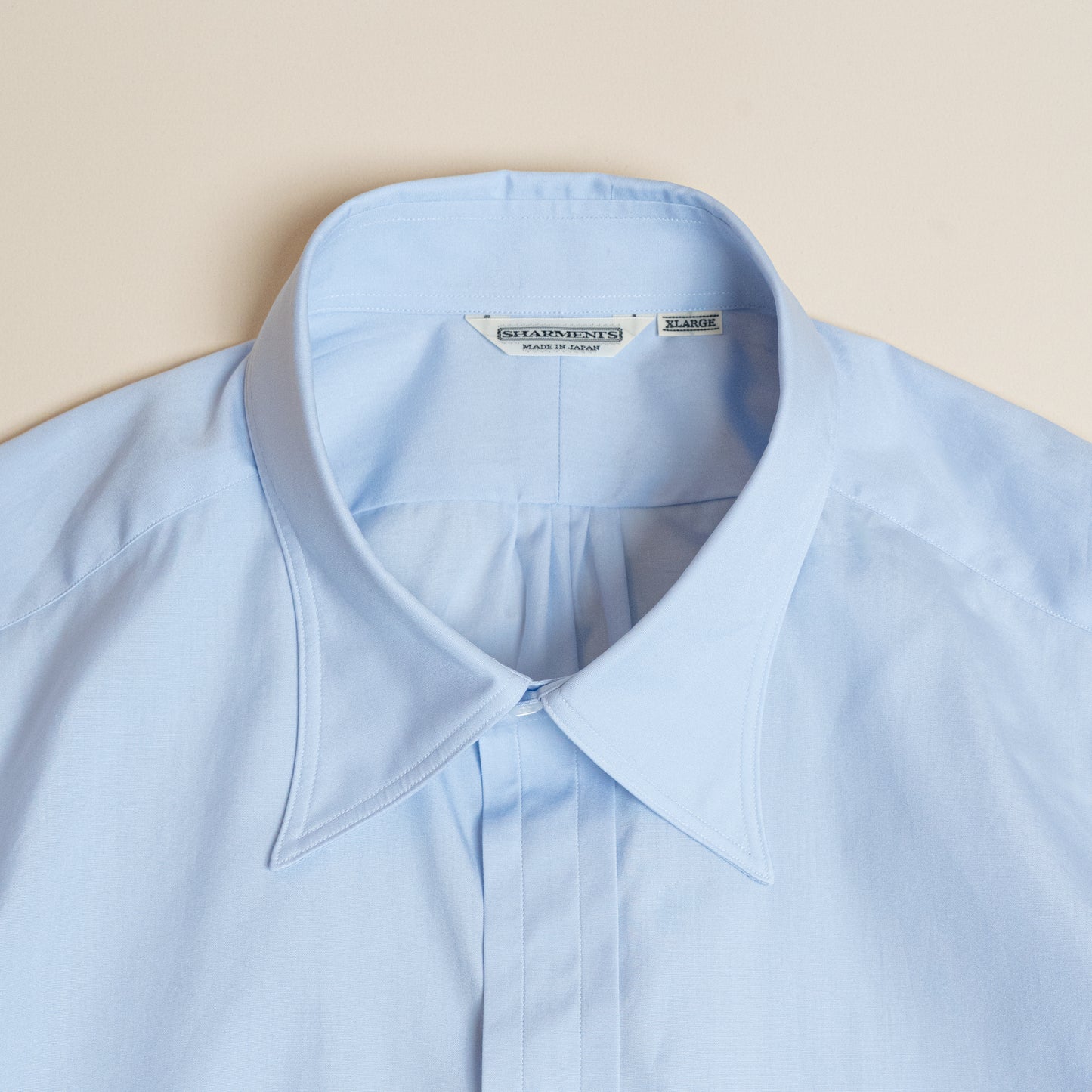 <Made To Order> CLASSIC POINT COLLAR BROADCLOTH SHIRT SAX BLUE