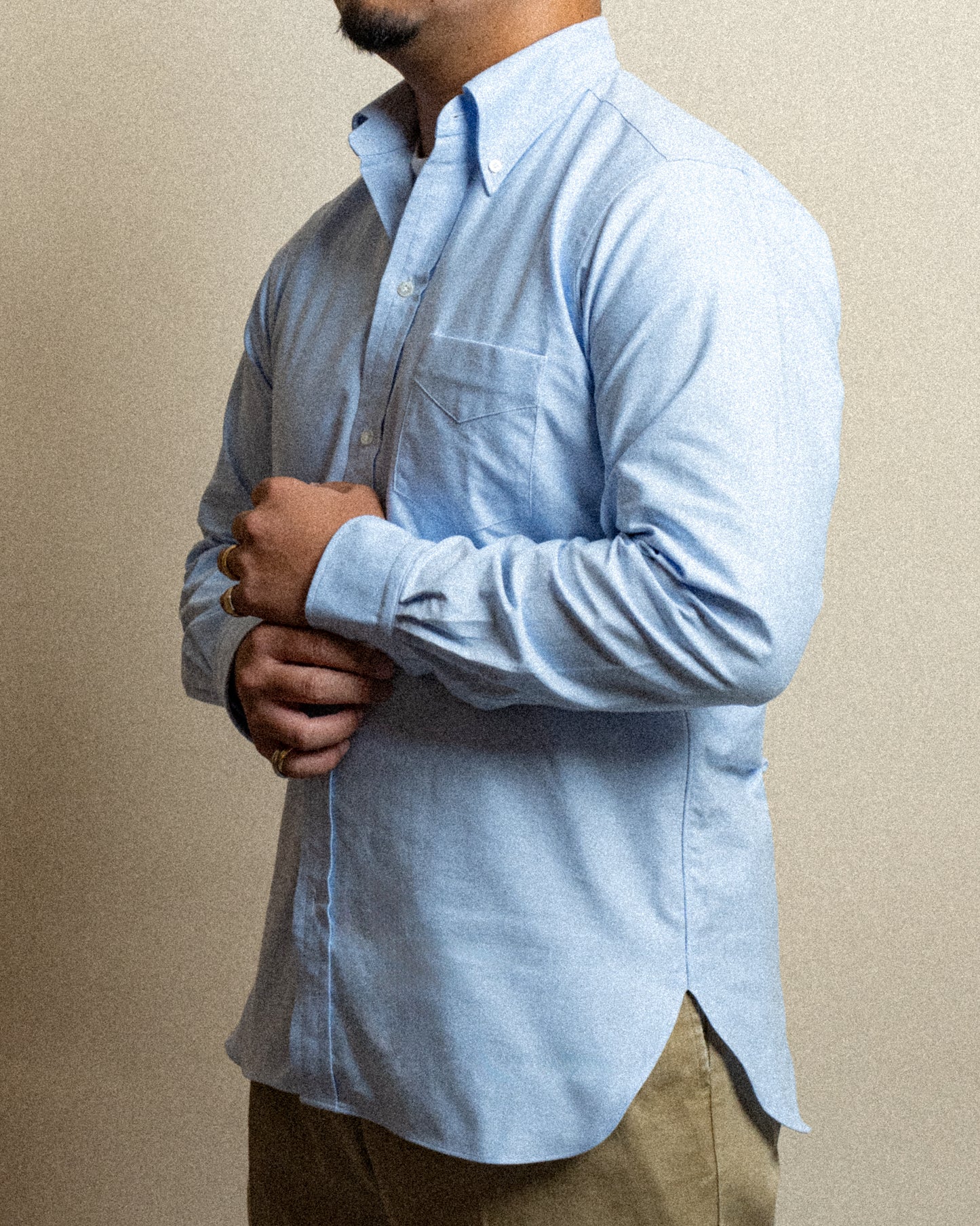 <Made To Order> CLASSIC OCBD SHIRT SAX BLUE