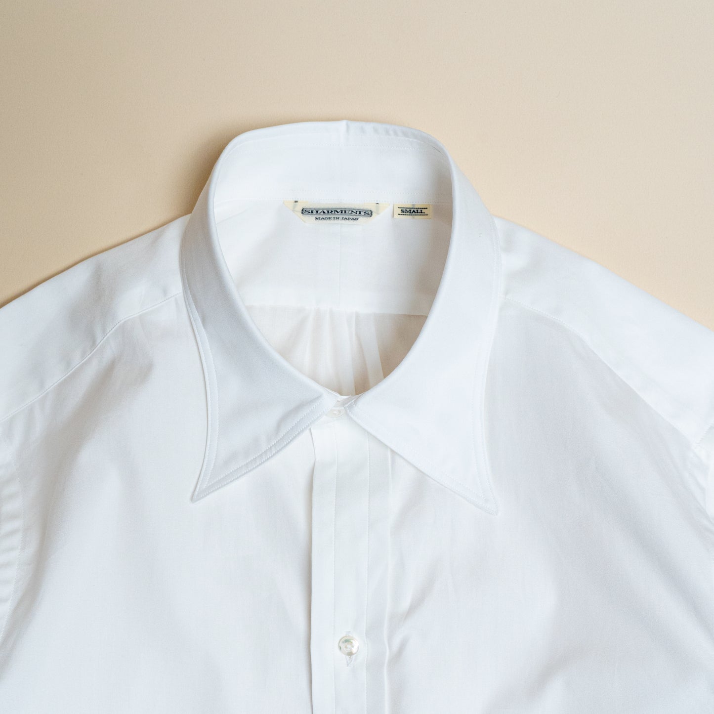 <Made To Order> CLASSIC POINT COLLAR BROADCLOTH SHIRT WHITE