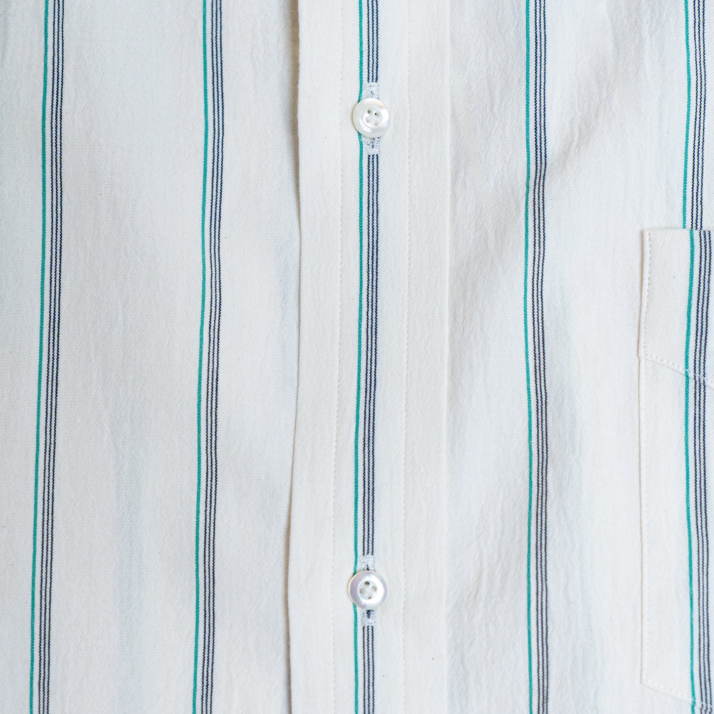 <Made To Order> CLASSIC POINT COLLAR WRINKLE STRIPE SHIRT