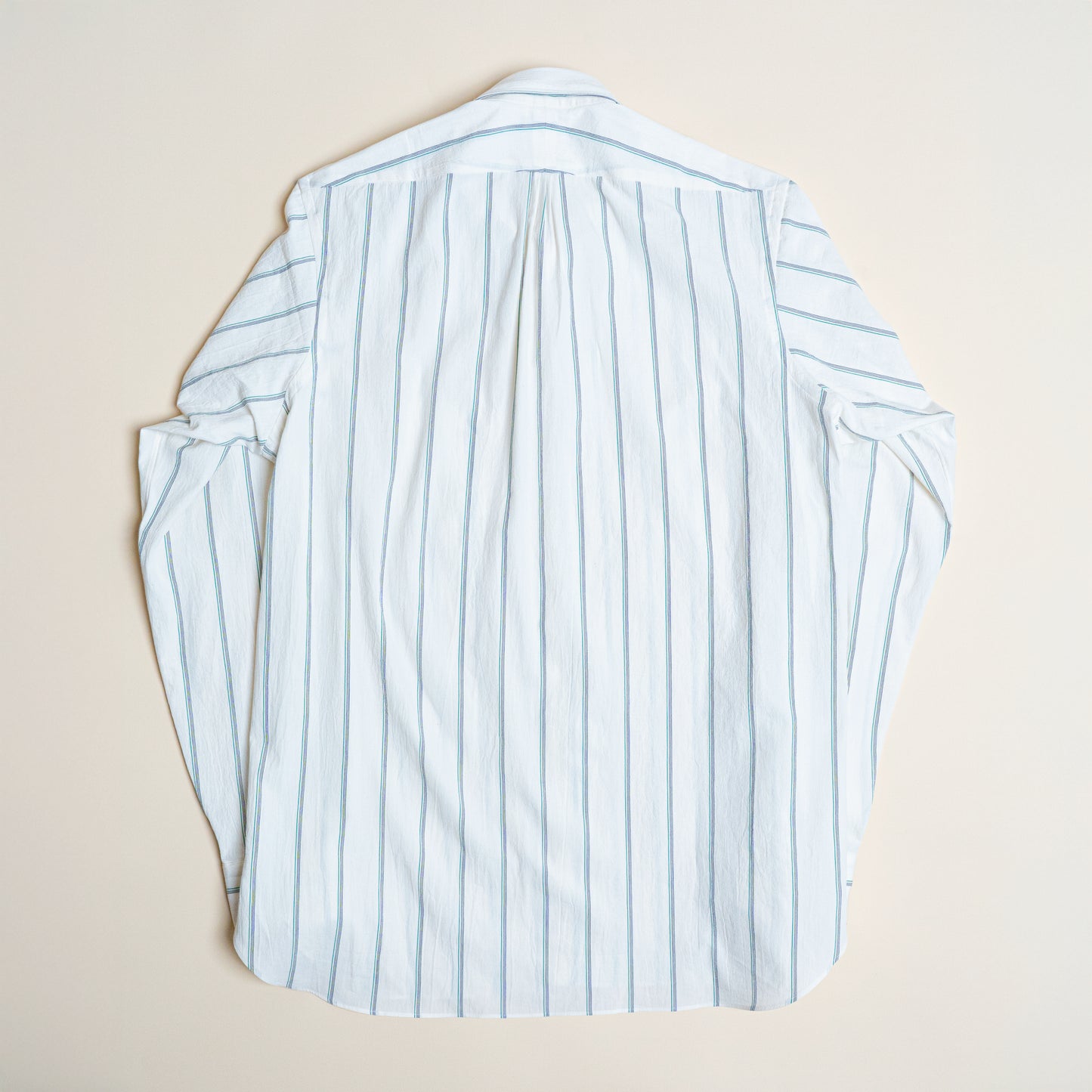 <Made To Order> CLASSIC POINT COLLAR WRINKLE STRIPE SHIRT