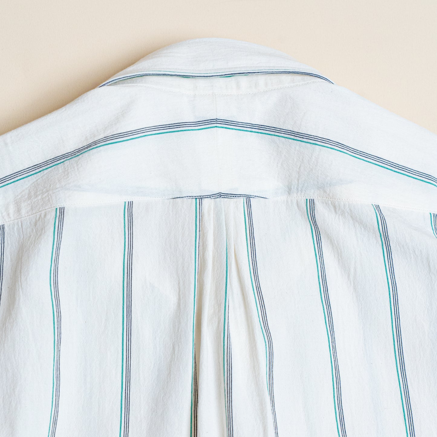 <Made To Order> CLASSIC POINT COLLAR WRINKLE STRIPE SHIRT