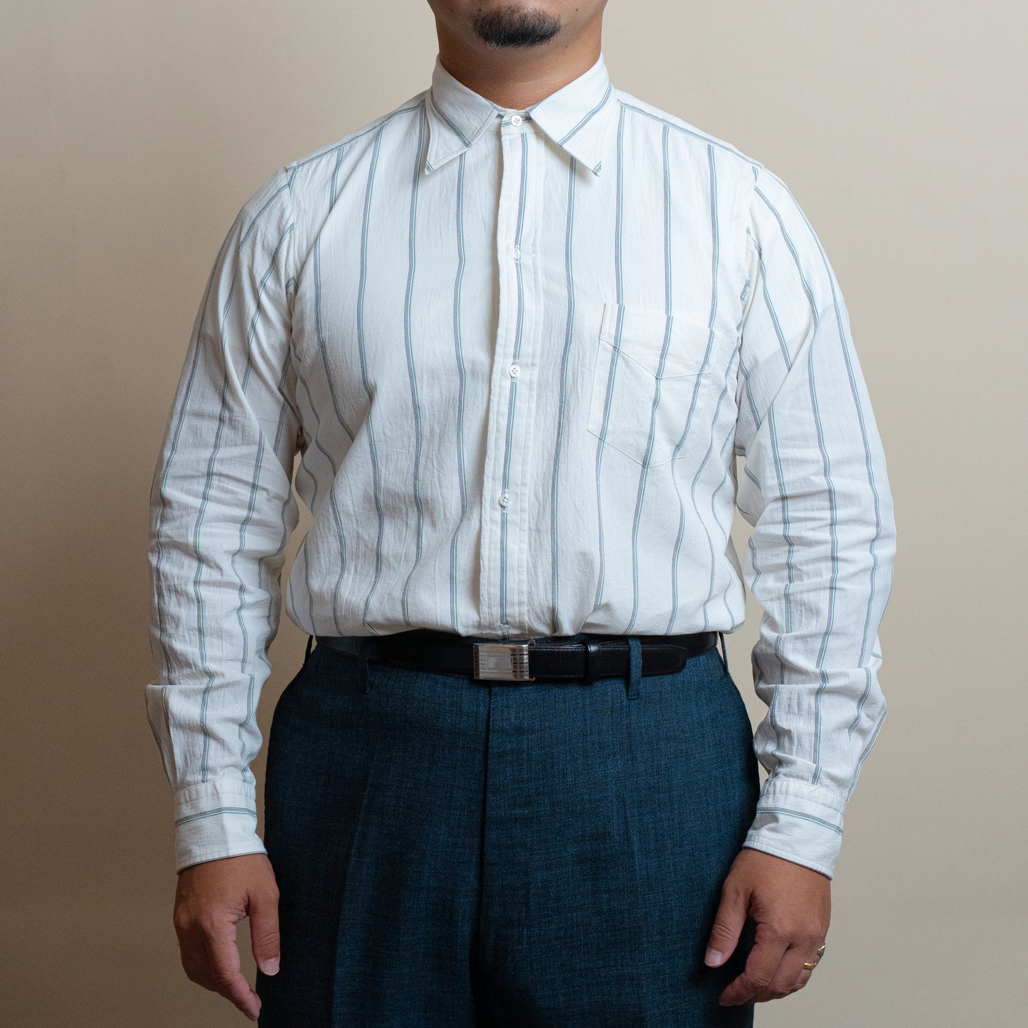 <Made To Order> CLASSIC POINT COLLAR BROADCLOTH SHIRT WHITE