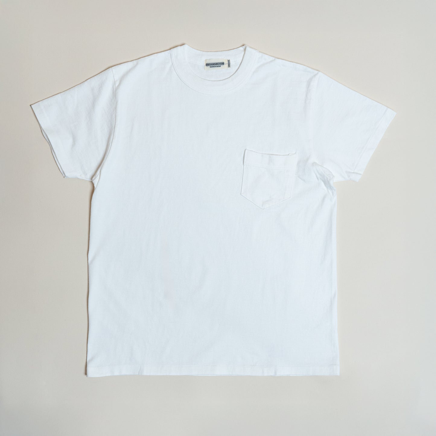 RELEASE DATE : 11am(JST) 09/07/2025 CREW NECK POCKET TEE WHITE