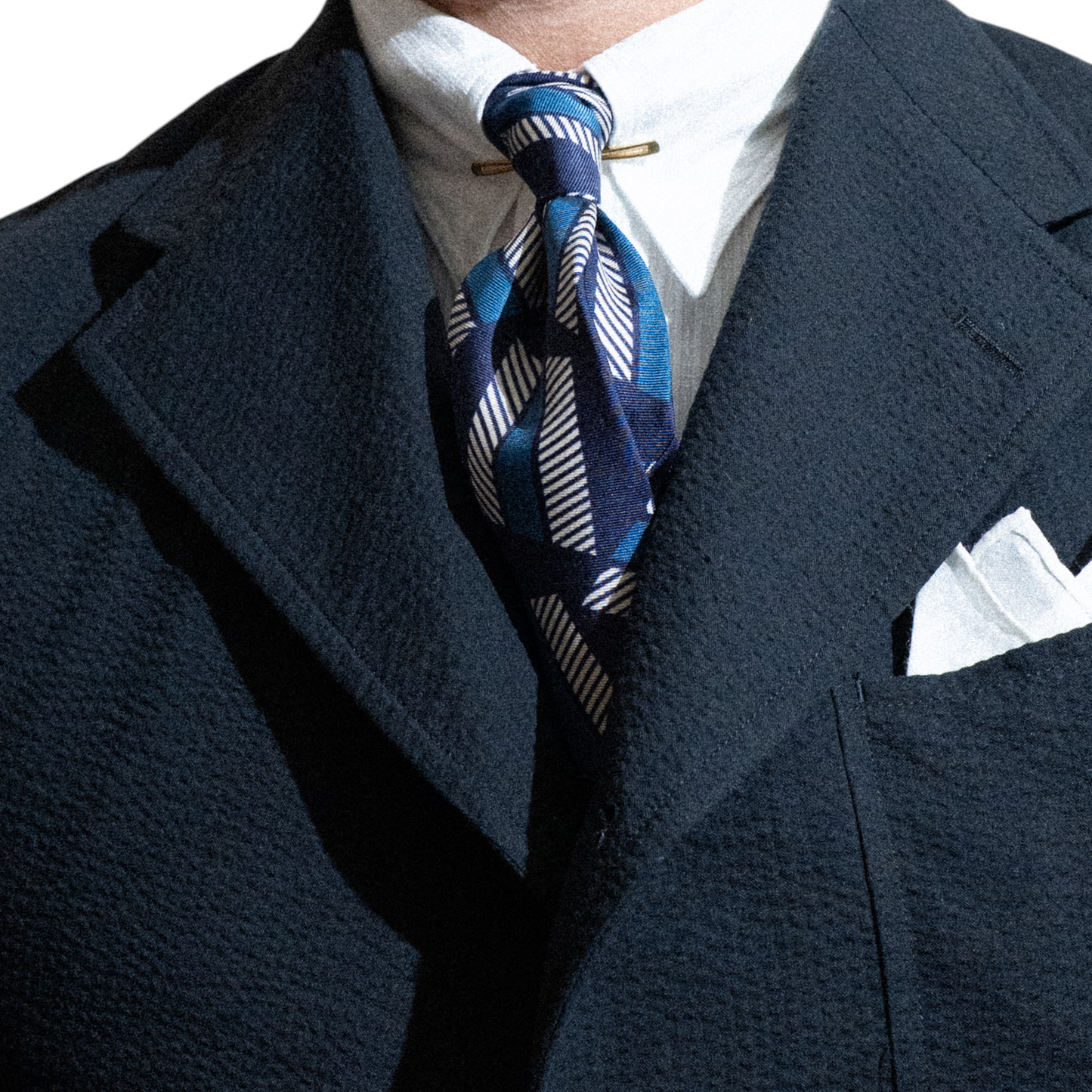 ATOMIC PRINT SILK TIE