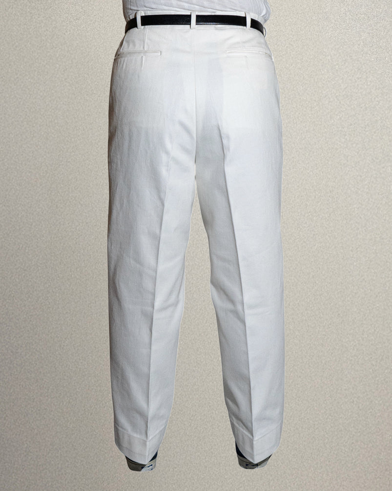 <Made To Order> WHITE DENIM TROUSERS ART-T30