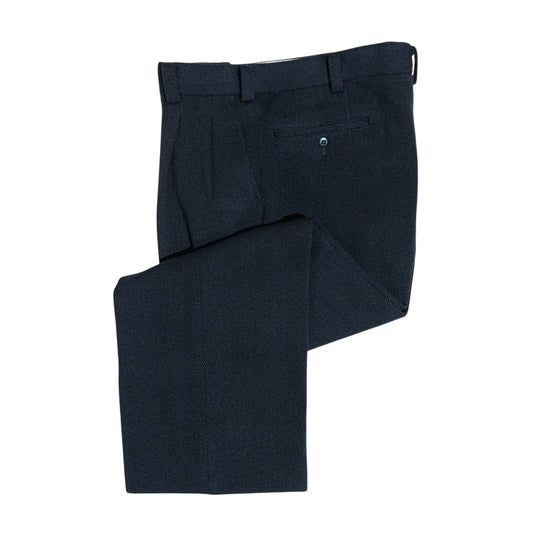 <Made To Order＞ HERRINGBONE MELTON TROUSERS BLACK  ART-T23