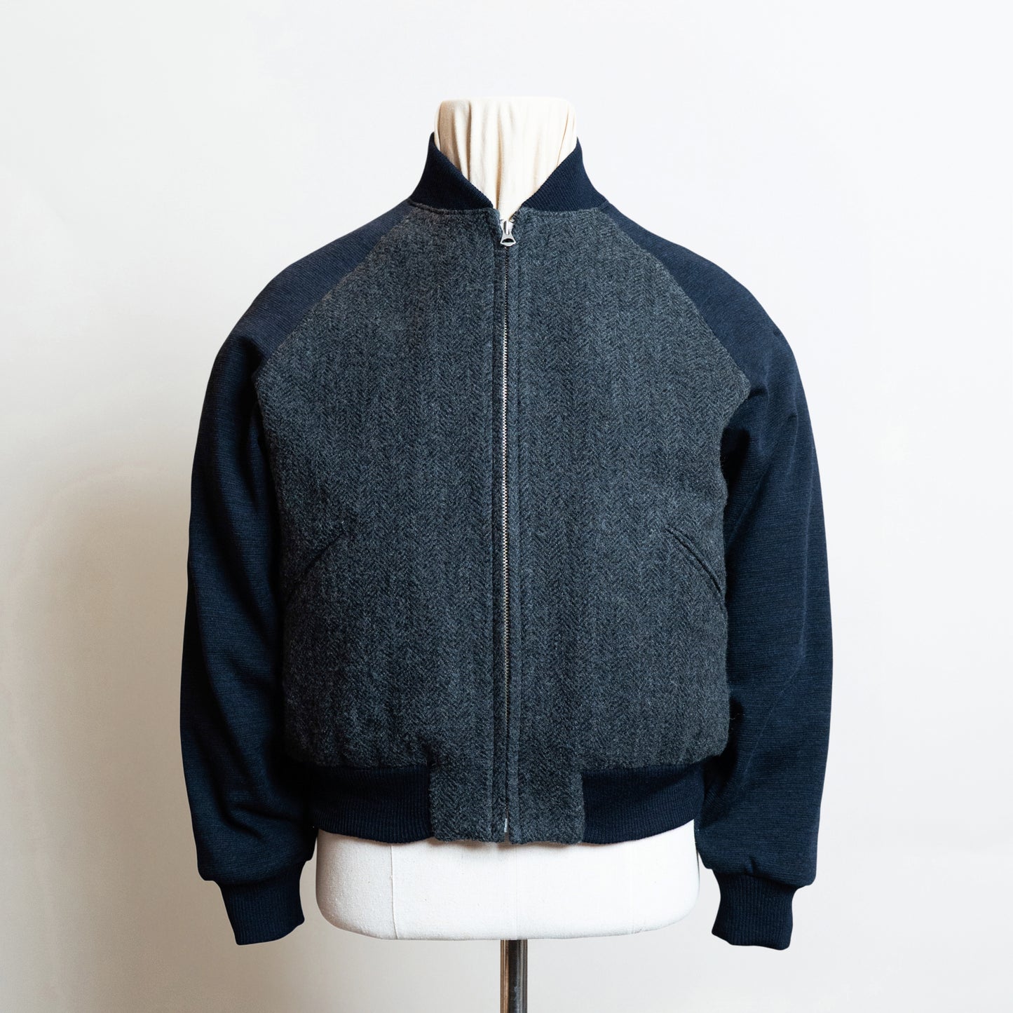 <Made To Order＞ATHLETIC JACKET " TWO TONE - TWEED & KNIT"