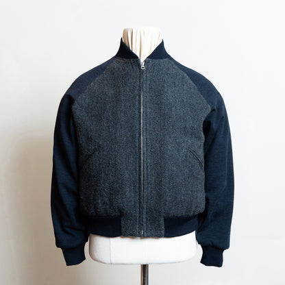 <Made To Order＞ATHLETIC JACKET " TWO TONE - TWEED & KNIT"
