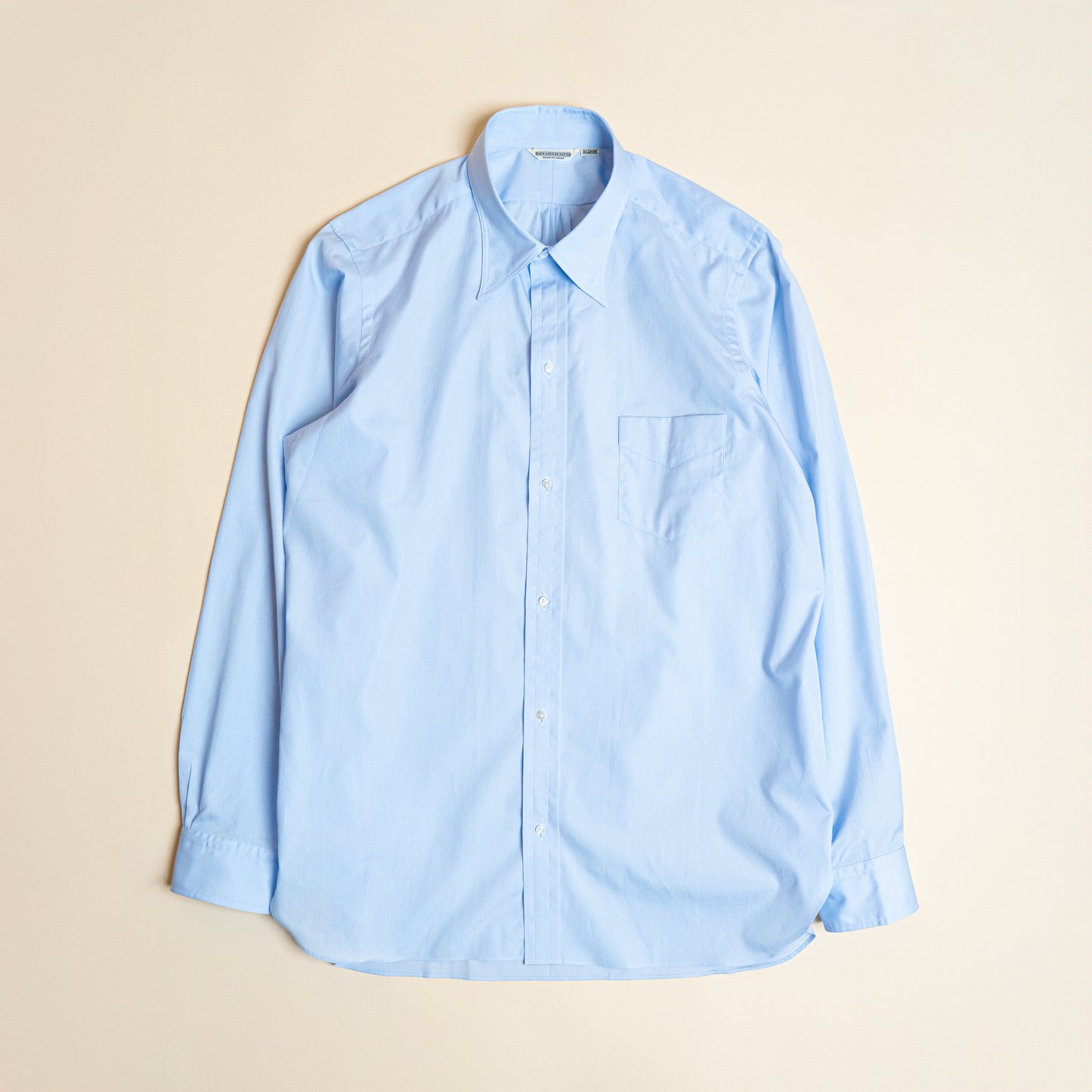 <Made To Order> CLASSIC POINT COLLAR BROADCLOTH SHIRT SAX BLUE