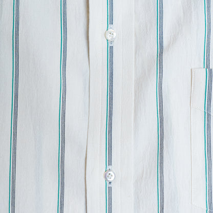 <Made To Order> CLASSIC POINT COLLAR WRINKLE STRIPE SHIRT