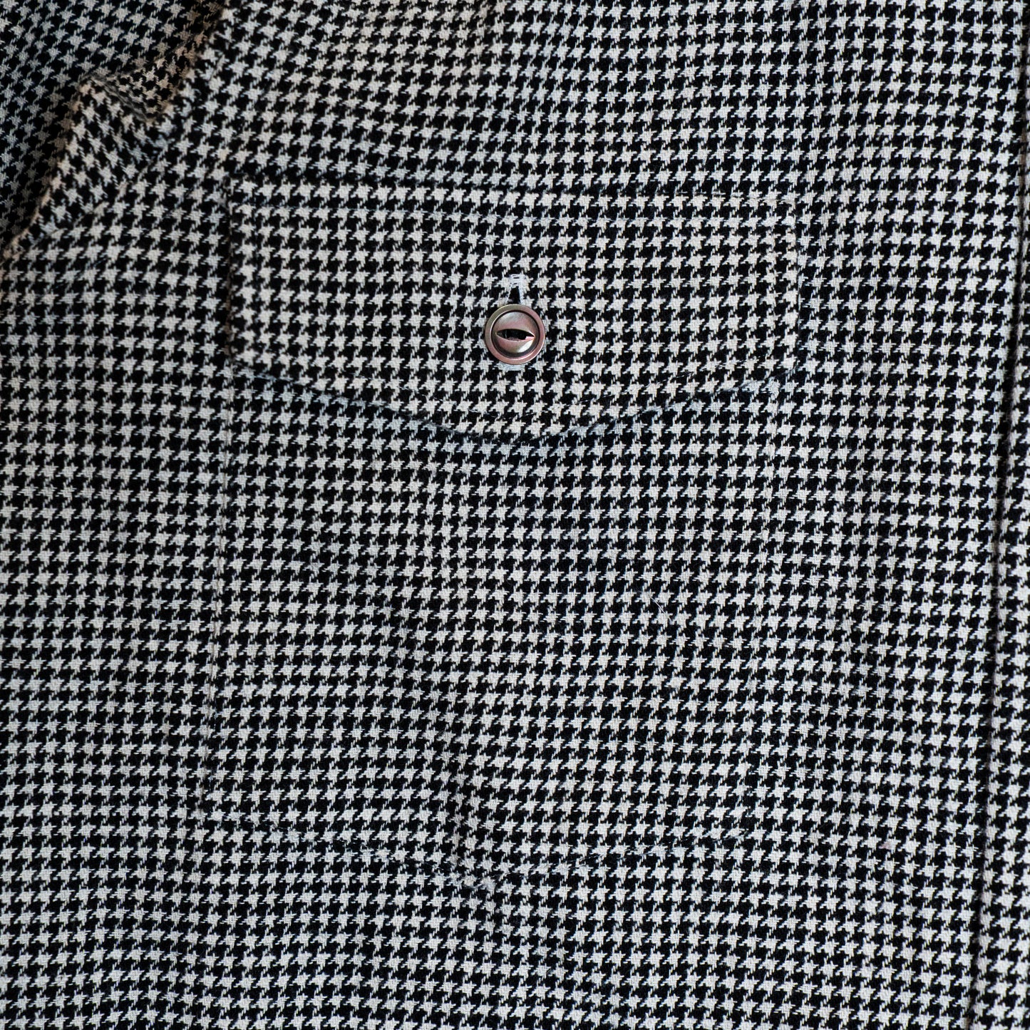 <Made To Order> HOUNDSTOOTH COTTON TWILL SHIRT