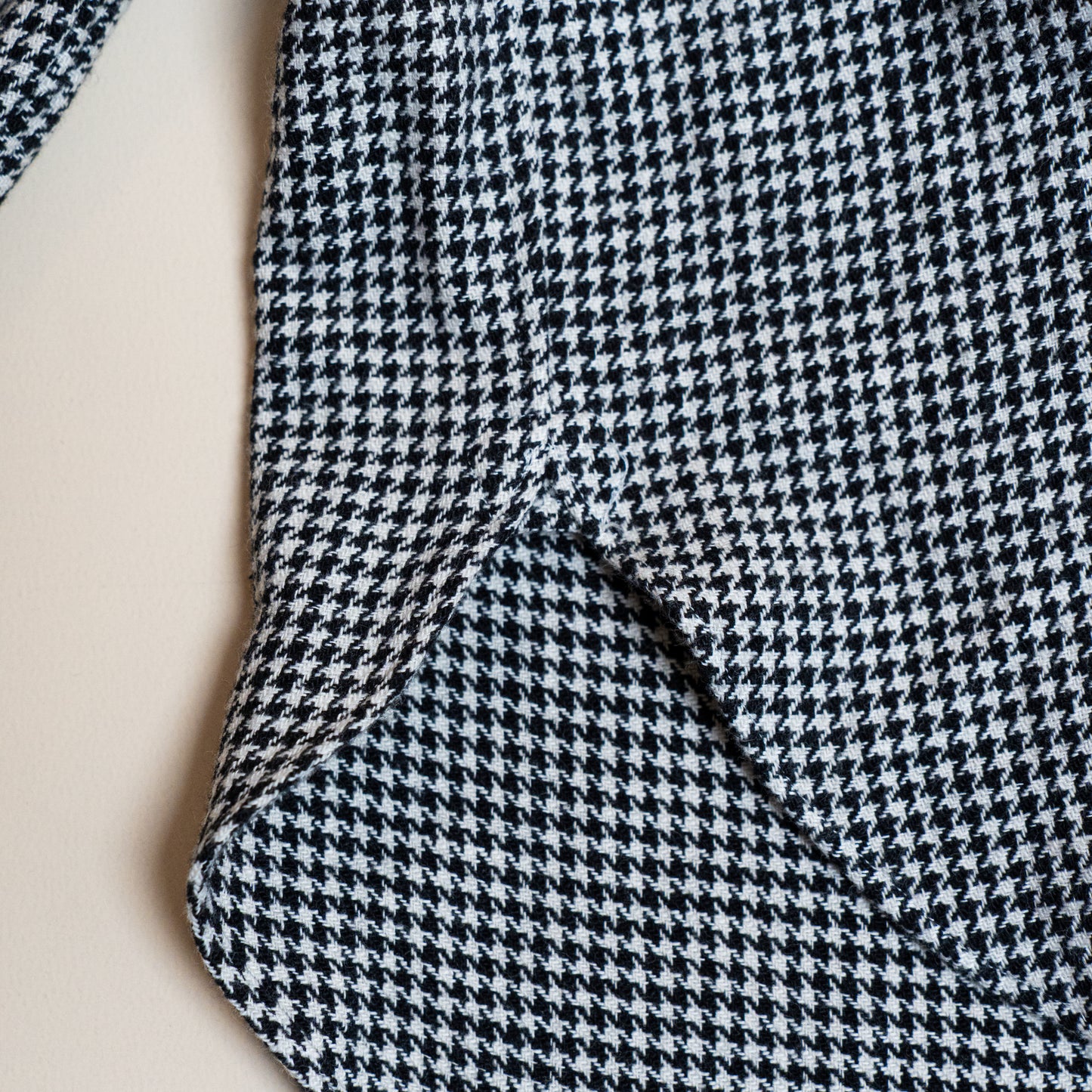 <Made To Order> HOUNDSTOOTH COTTON TWILL SHIRT