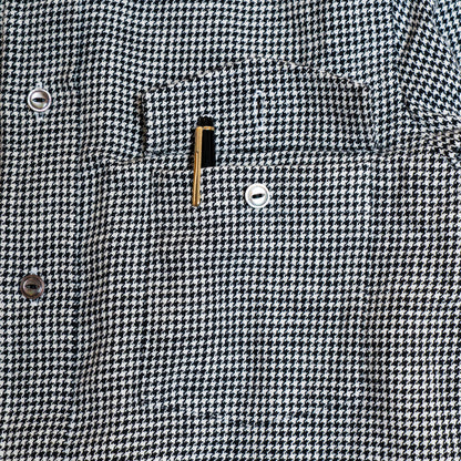 <Made To Order> HOUNDSTOOTH COTTON TWILL SHIRT