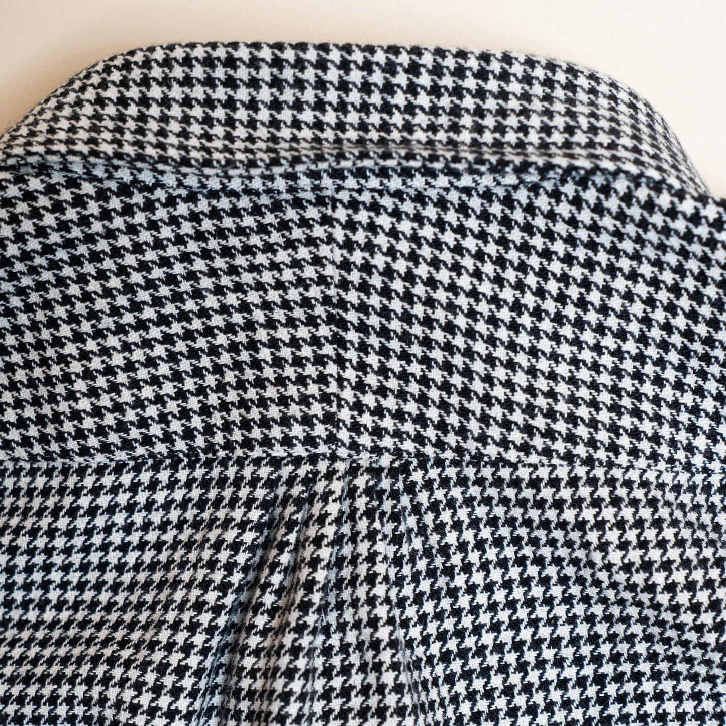<Made To Order> HOUNDSTOOTH COTTON TWILL SHIRT