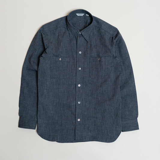 <Made To Order> CLASSIC WORK SHIRT CHAMBRAY BLACK