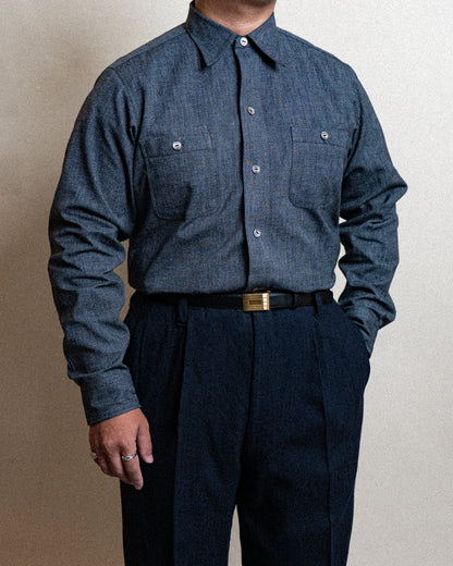 <Made To Order> CLASSIC WORK SHIRT CHAMBRAY BLACK