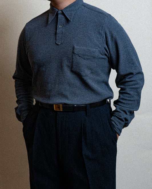 <Made To Measure> CLASSIC POINT COLLAR KNIT SHIRT