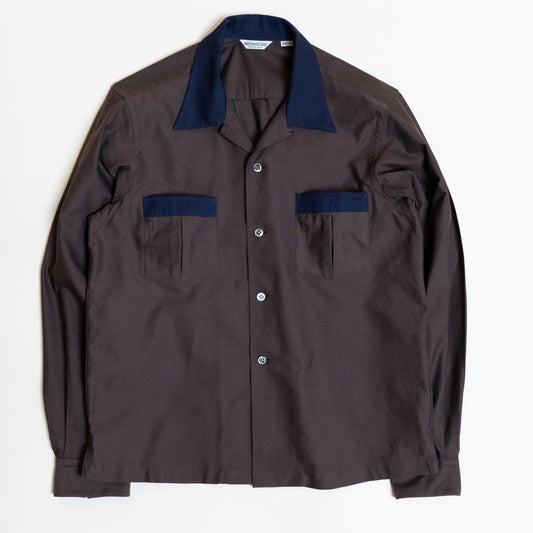 <Ready Made> PINPOINT OXFORD OPEN COLLAR SHIRT "TWO TONE"