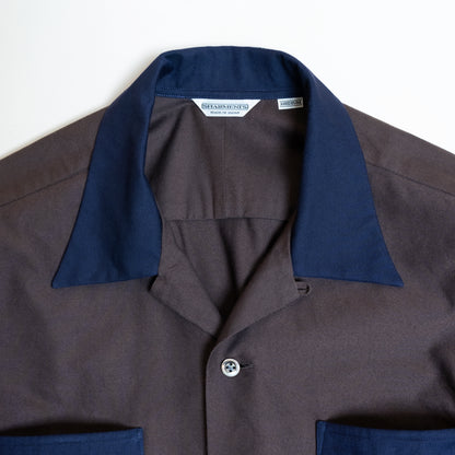 <Ready Made> PINPOINT OXFORD OPEN COLLAR SHIRT "TWO TONE"