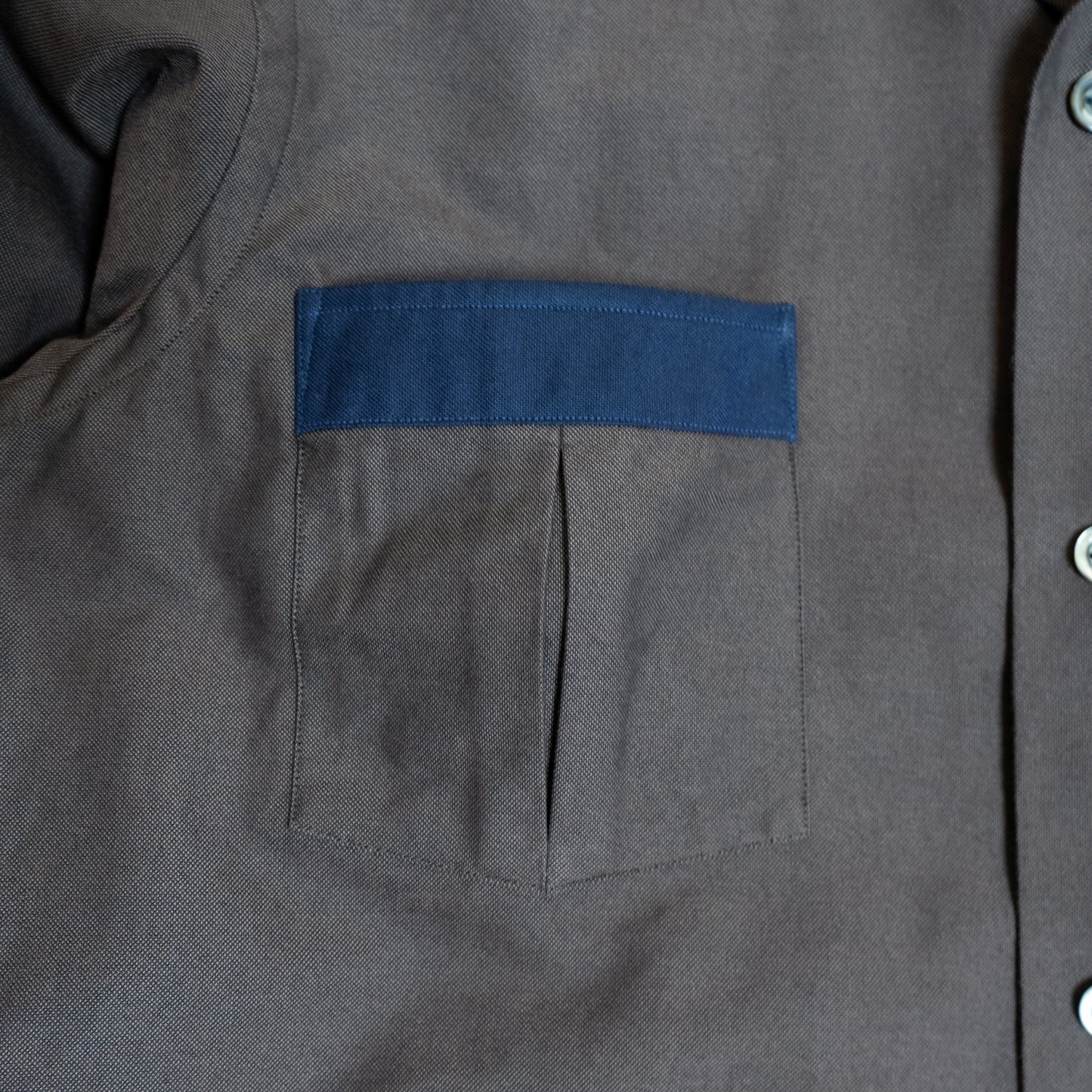 <Ready Made> PINPOINT OXFORD OPEN COLLAR SHIRT "TWO TONE"