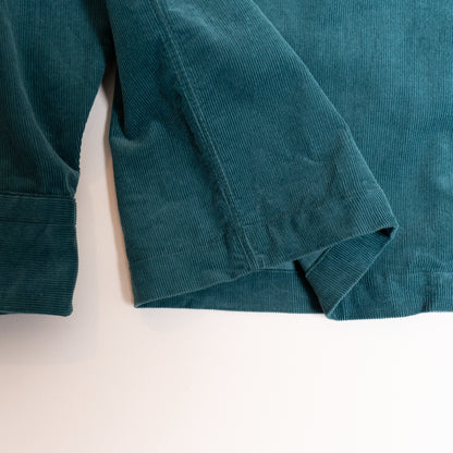 ※Orders Closed※<Made To Order> CORDUROY OPEN COLLAR SHIRT GREEN
