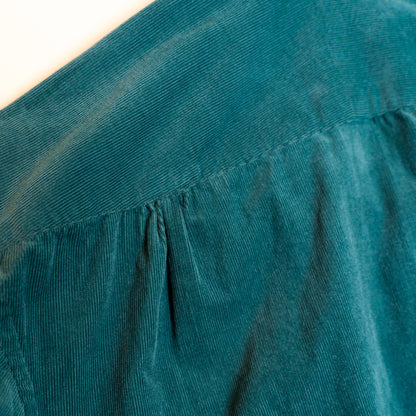 ※Orders Closed※<Made To Order> CORDUROY OPEN COLLAR SHIRT GREEN