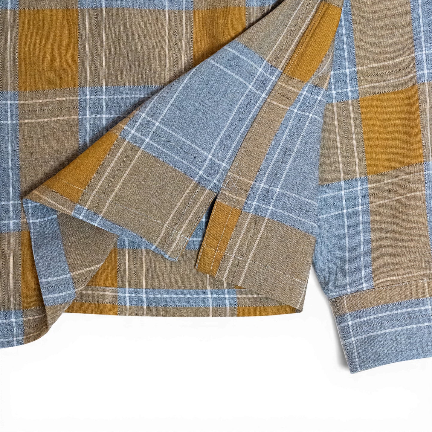 <Made To Order> RAYON HEATHER PLAID SPORT SHIRT L-S or S-S