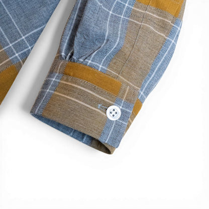 <Made To Order> RAYON HEATHER PLAID SPORT SHIRT L-S or S-S