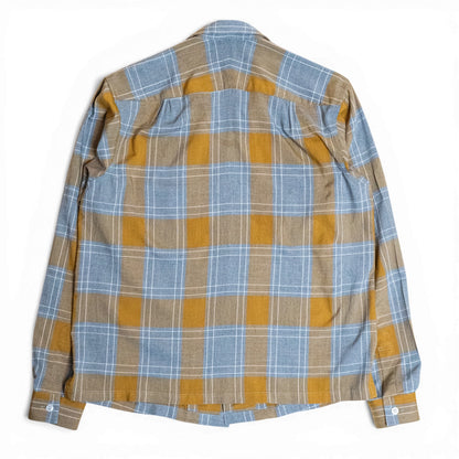 <Made To Order> RAYON HEATHER PLAID SPORT SHIRT L-S or S-S
