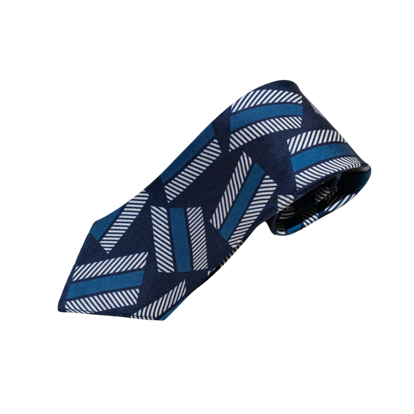ATOMIC PRINT SILK TIE