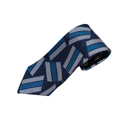 ATOMIC PRINT SILK TIE