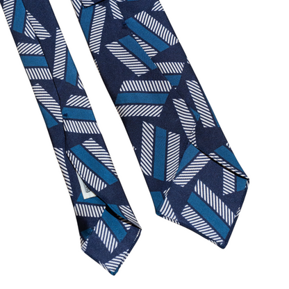 ATOMIC PRINT SILK TIE