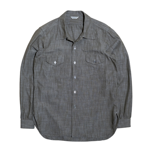 <Made To Order> RUGGED SLUB SPORT SHIRT DUSTY OLIVE L/S