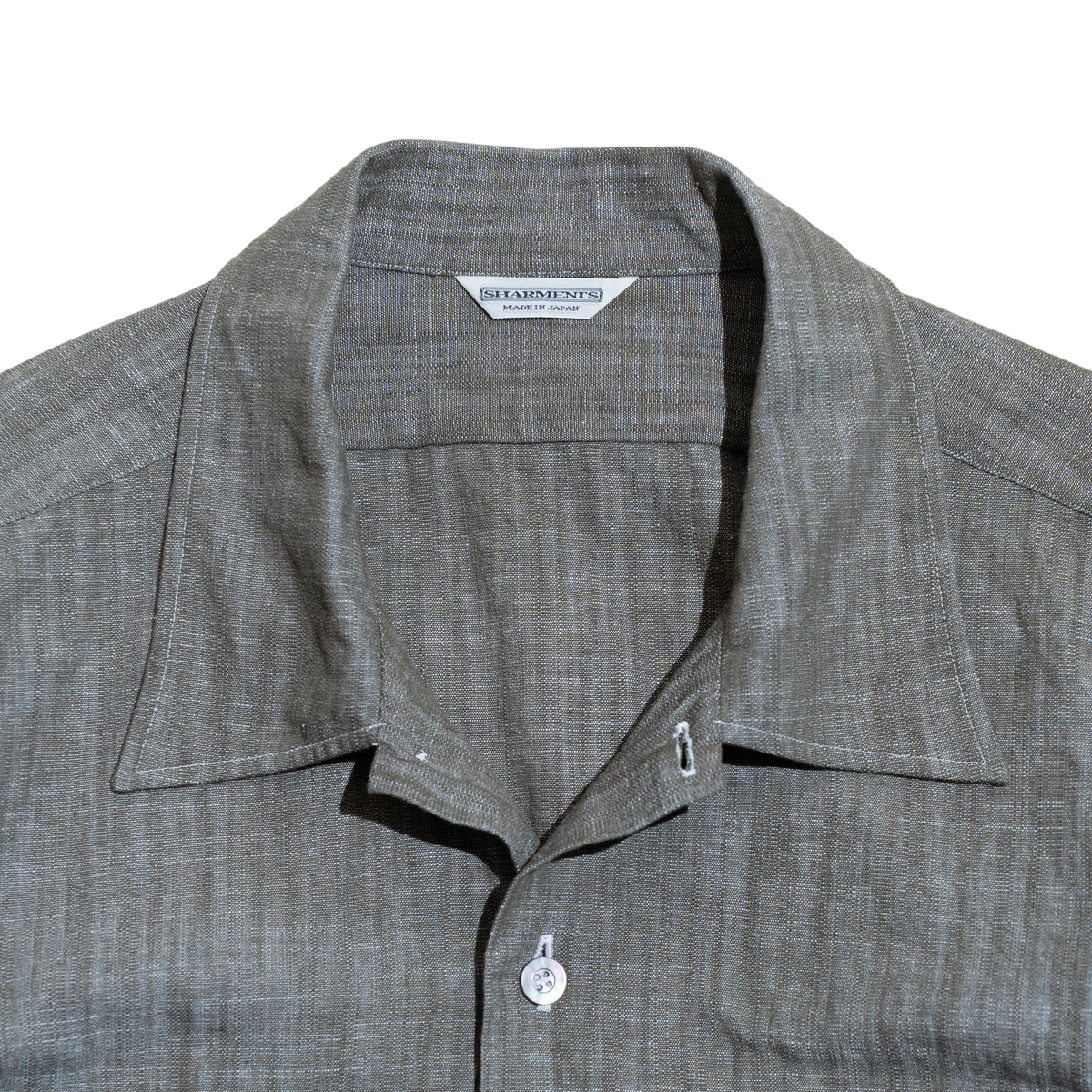 <Made To Order> RUGGED SLUB SPORT SHIRT DUSTY OLIVE L/S