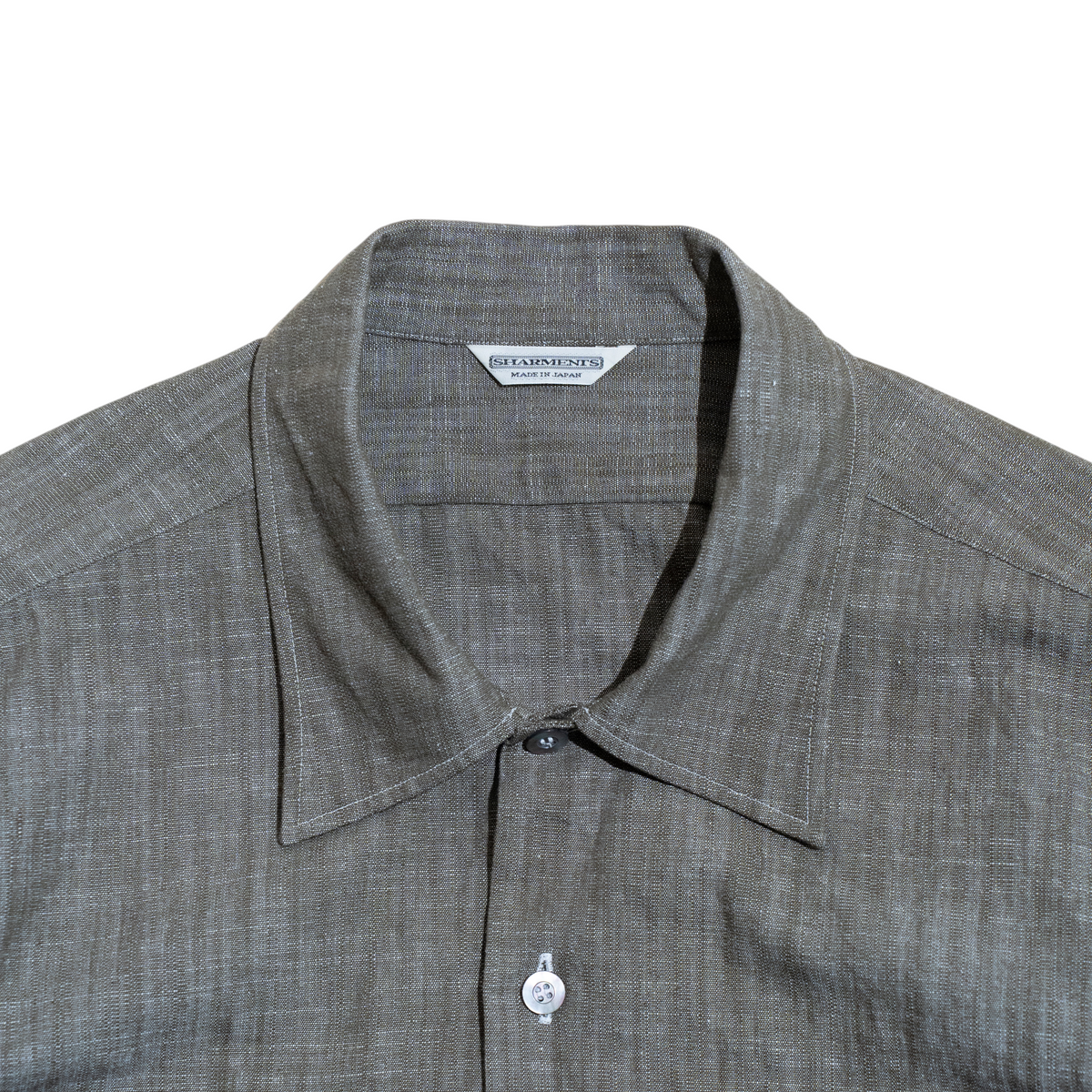 <Made To Order> RUGGED SLUB SPORT SHIRT DUSTY OLIVE L/S