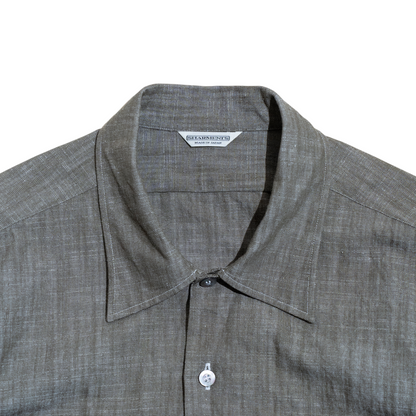 <Made To Order> RUGGED SLUB SPORT SHIRT DUSTY OLIVE L/S