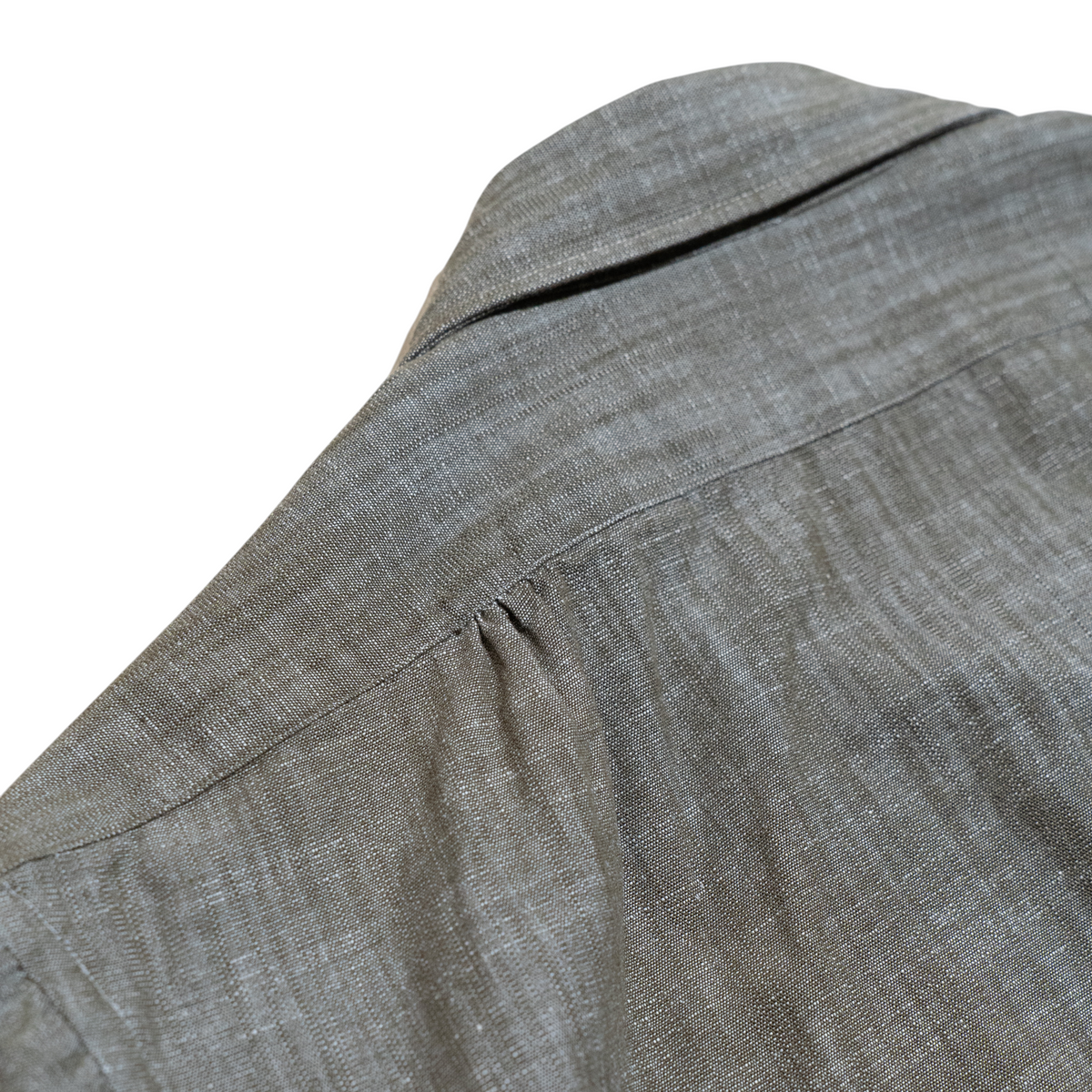 <Made To Order> RUGGED SLUB SPORT SHIRT DUSTY OLIVE L/S
