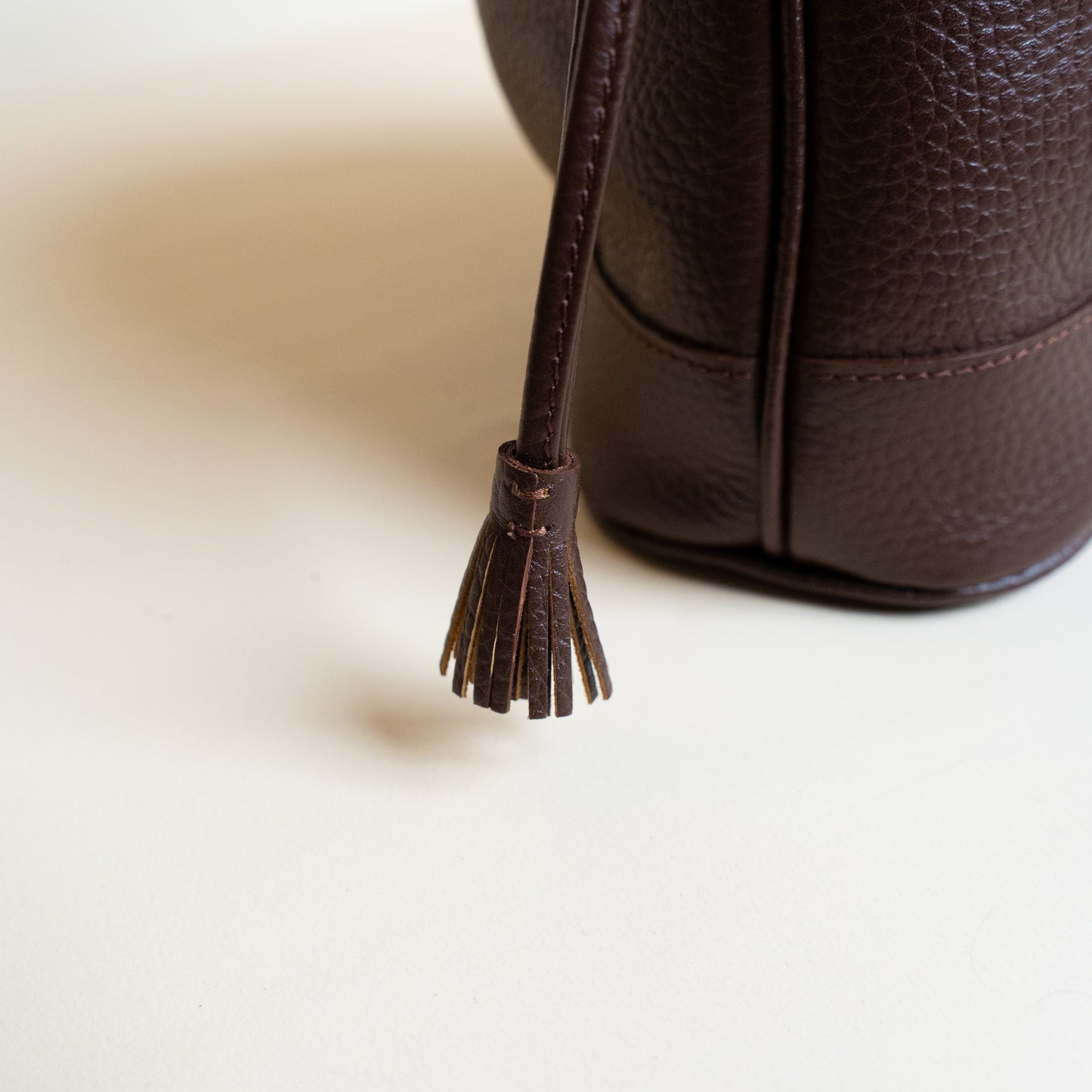 HERITAGE DRAWSTRING BAG BROWN