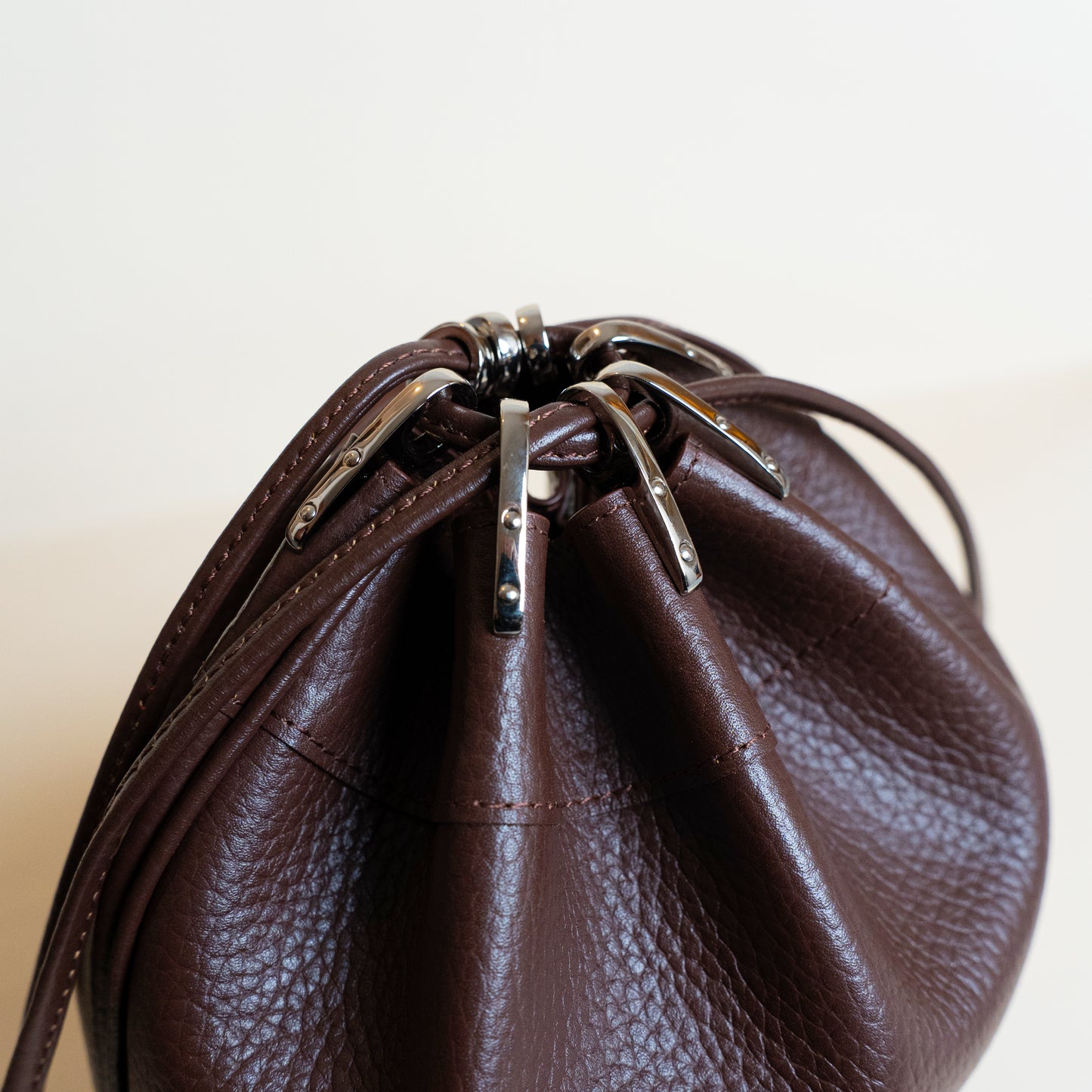 HERITAGE DRAWSTRING BAG BROWN