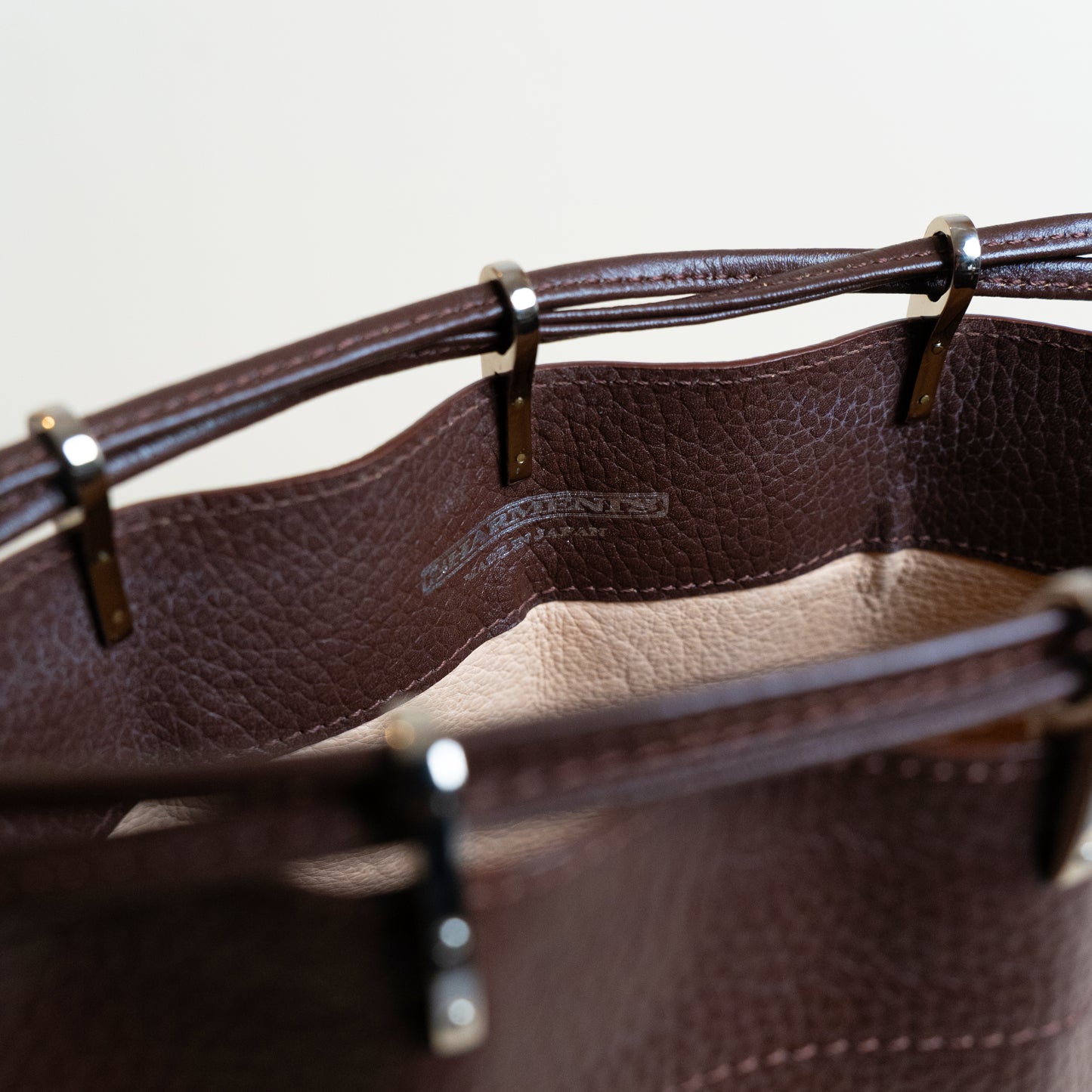 HERITAGE DRAWSTRING BAG BROWN