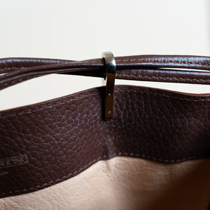 HERITAGE DRAWSTRING BAG BROWN