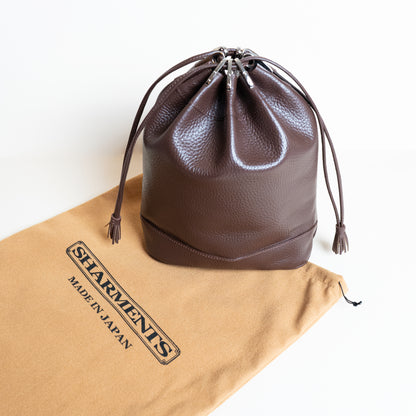 HERITAGE DRAWSTRING BAG BROWN