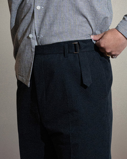<Made To Measure＞ CLASSIC TROUSERS "with SELF BELT"