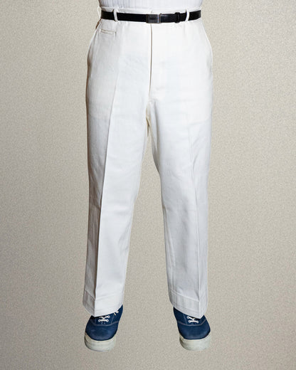 <Made To Order＞ WHITE DENIM TROUSERS  ART-T30