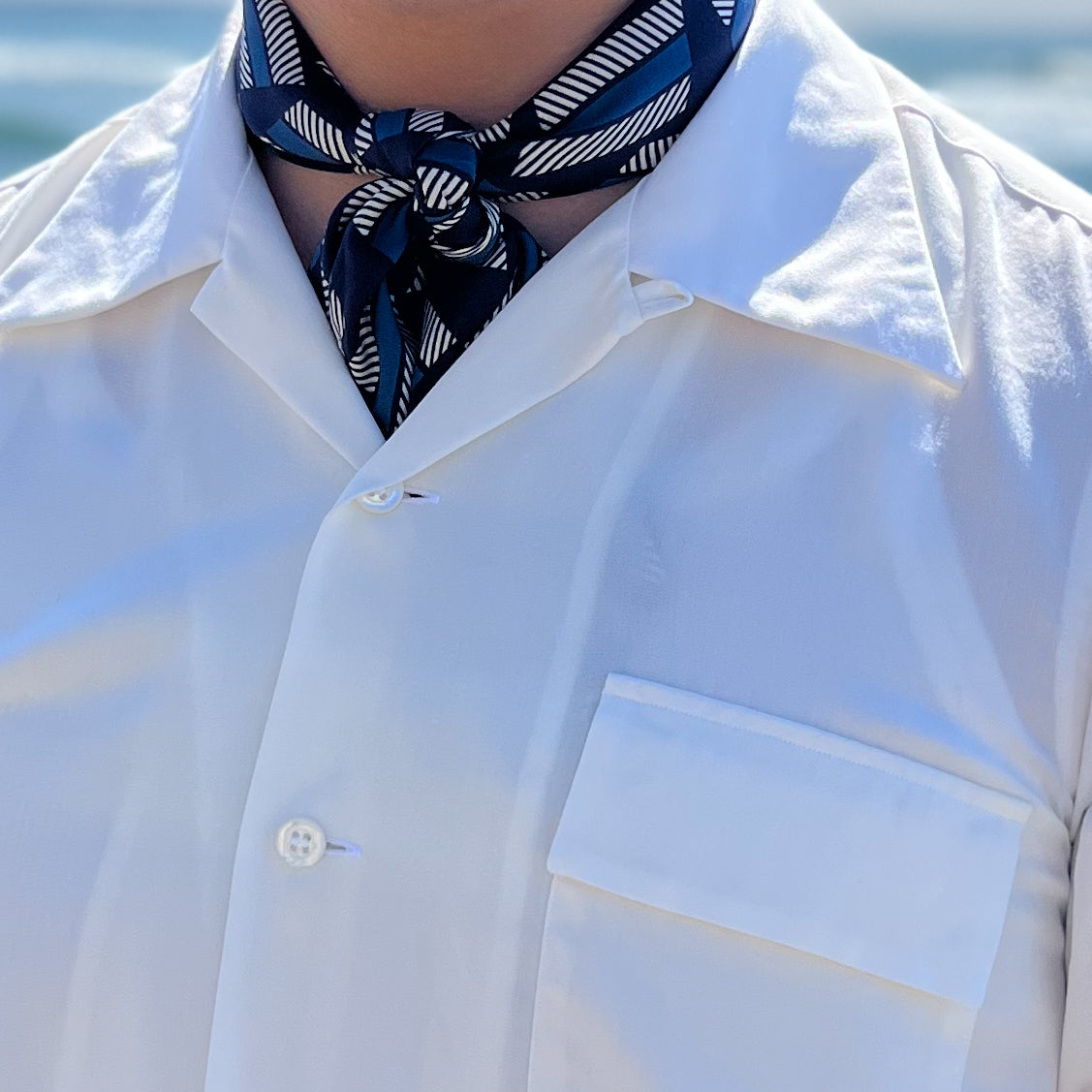 ATOMIC PRINT SILK SCARF